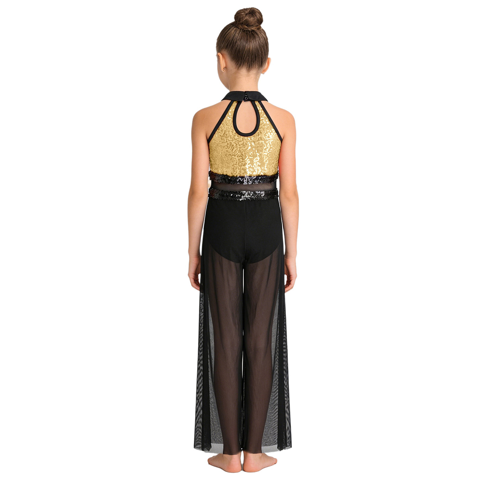 Street Fashion Baggy - Kids Girls Jazz Dance Jumpsuit Sleeveless