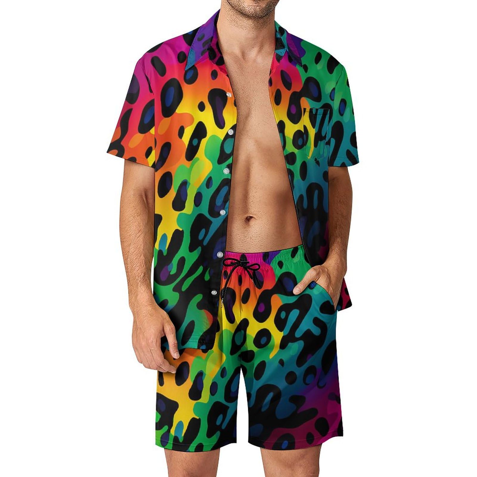 Street Summer Fashion - Summer Irregular Geometric 3D Print Men