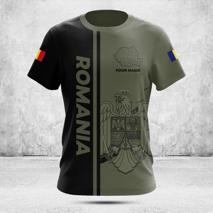Street Fashion Jersey - Custom Name Summer Casual Romania Flag