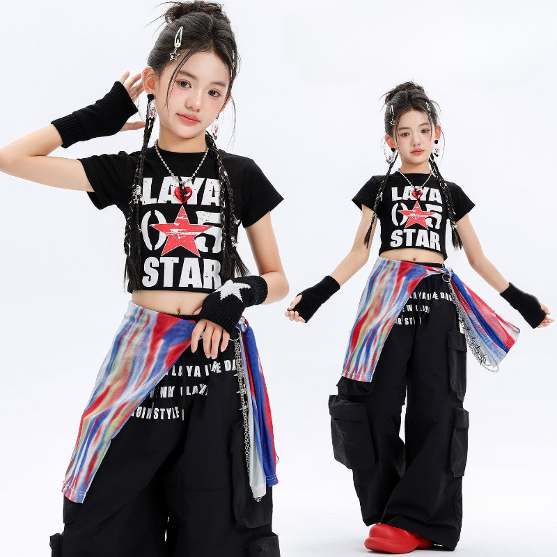 Street Fashion Outfit Girl - Girls Hip Hop Costume Street Dance