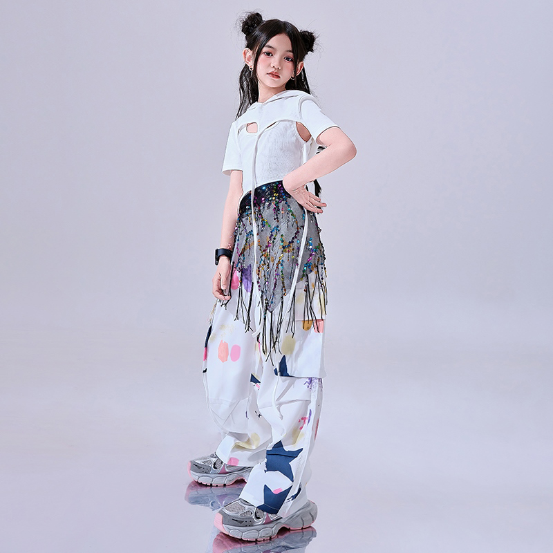 White Hip Hop Dance Clothes Gi - đánh giá và giá Street Fashion Outfit Girl