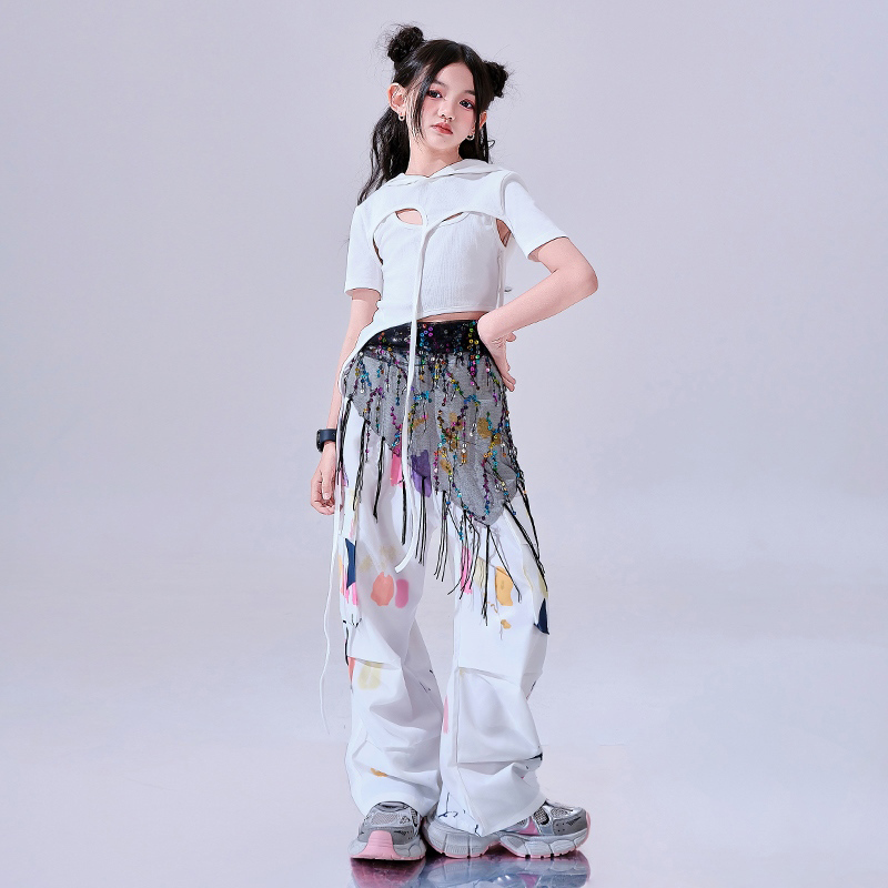 White Hip Hop Dance Clothes Gi - đánh giá và giá Street Fashion Outfit Girl