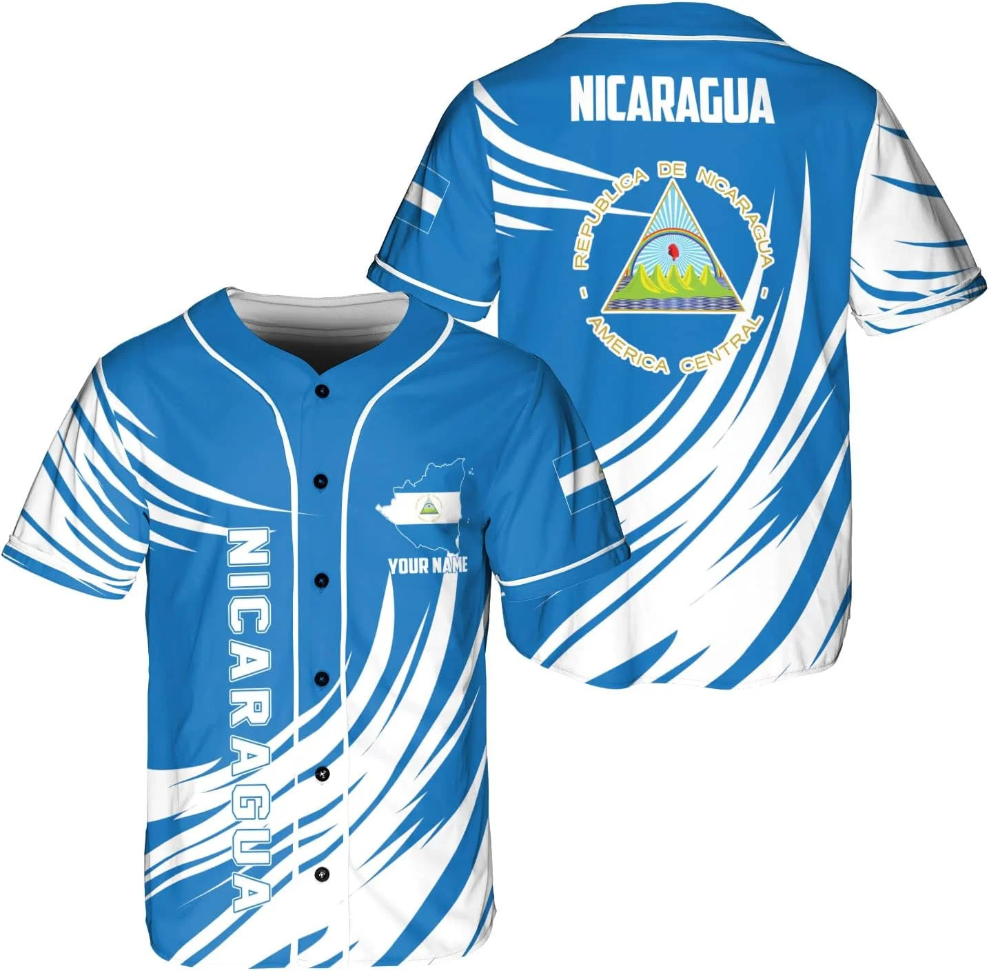 Personalized Name Nicaragua De - đánh giá và giá Street Fashion Jersey