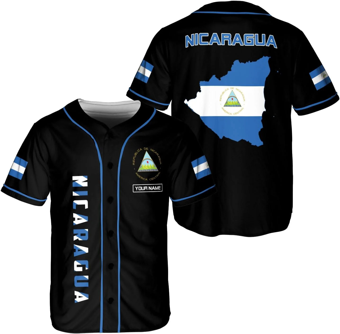 Personalized Name Nicaragua De - đánh giá và giá Street Fashion Jersey