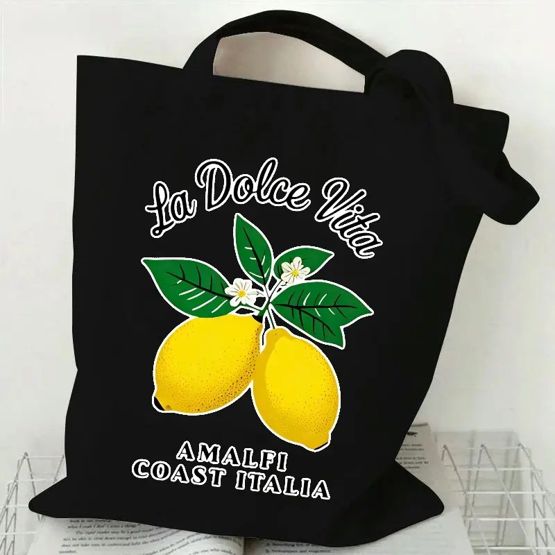 La Dolce Vita Lemon Canvas Tot - đánh giá và giá Tote Bag Canvas Print