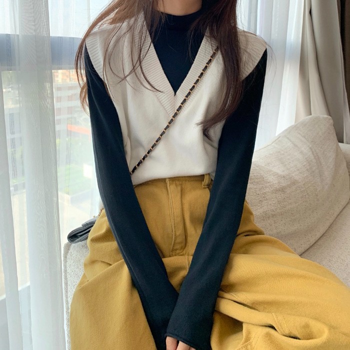 Fall Winter Sweater Vest Women - đánh giá và giá Korean Street Fashion Female