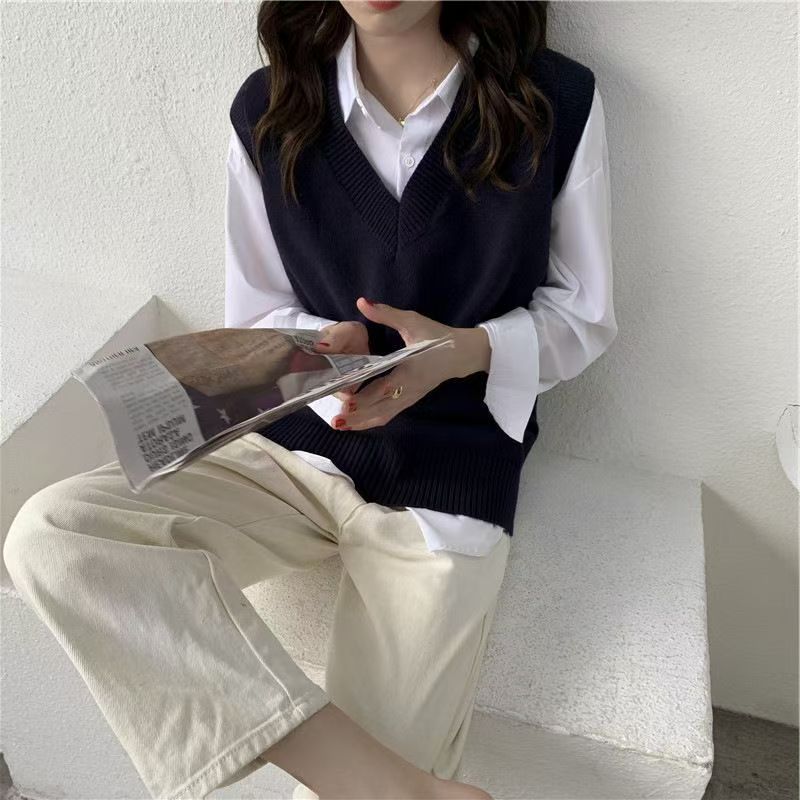 Fall Winter Sweater Vest Women - đánh giá và giá Korean Street Fashion Female