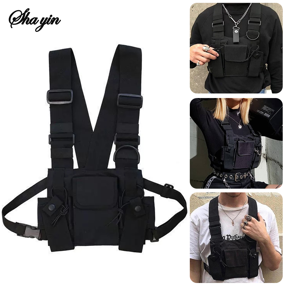Functional Tactical Chest Bag  - đánh giá và giá Street Fashion Baggy