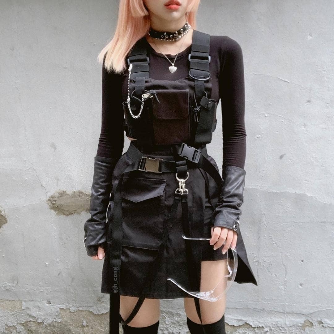 Functional Tactical Chest Bag  - đánh giá và giá Street Fashion Baggy