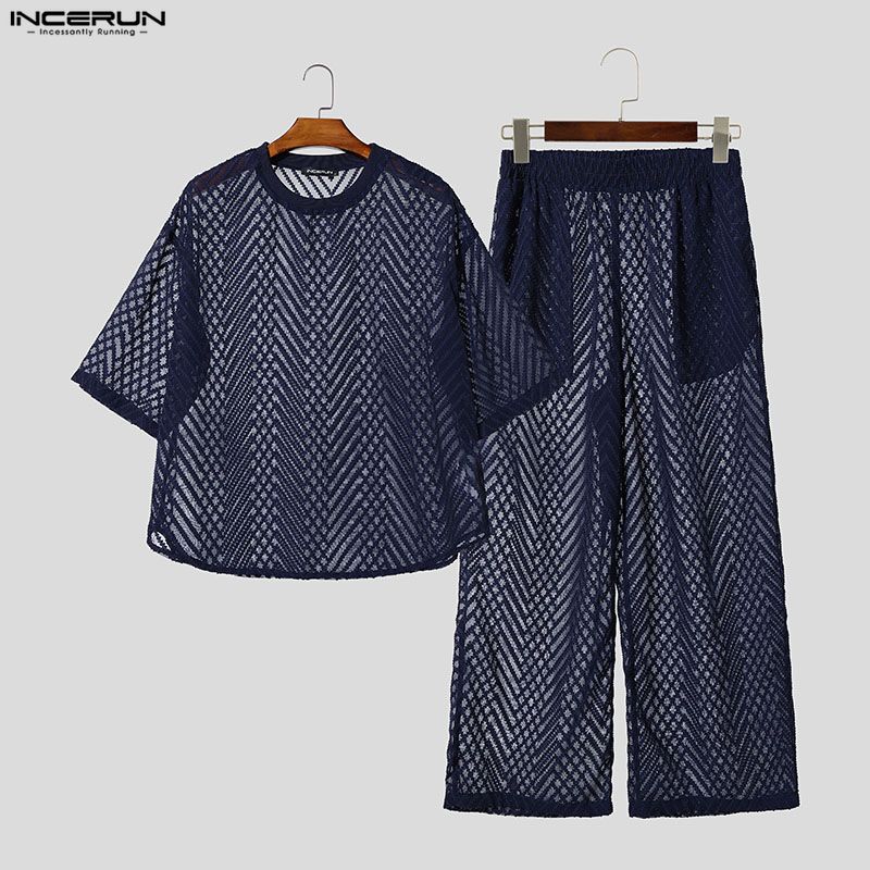 INCERUN Men's Sets See Through - đánh giá và giá Street Summer Fashion