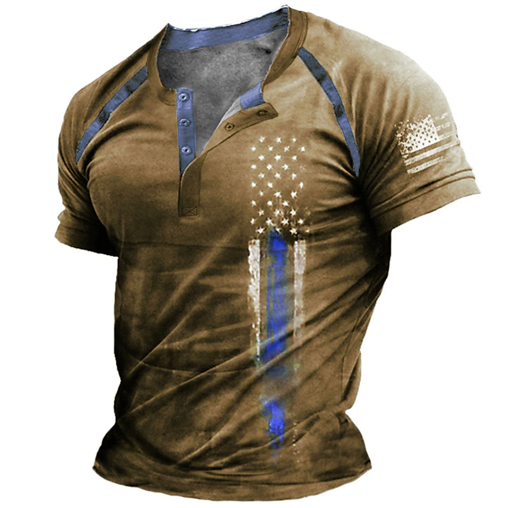 Funny 3D American Flag Print M - đánh giá và giá Street Summer Fashion