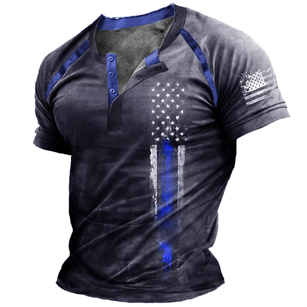 Funny 3D American Flag Print M - đánh giá và giá Street Summer Fashion