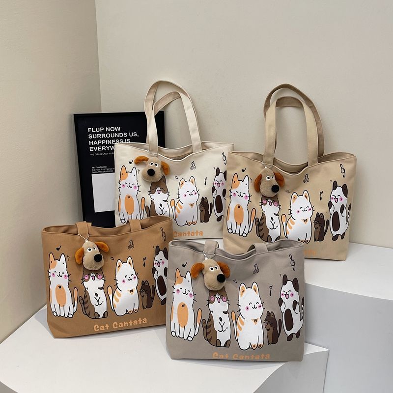 Korean Large-Capacity Canvas T - đánh giá và giá Tote Bag Canvas Print