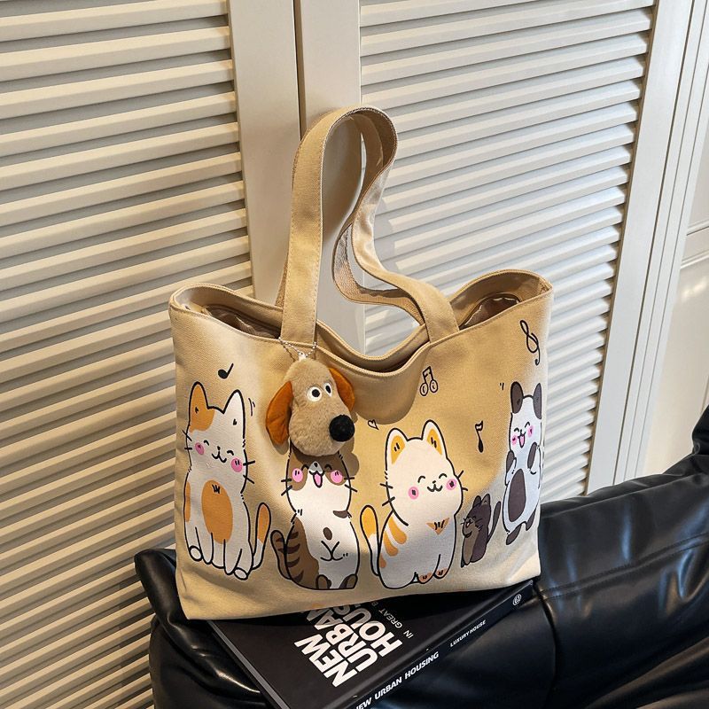 Korean Large-Capacity Canvas T - đánh giá và giá Tote Bag Canvas Print