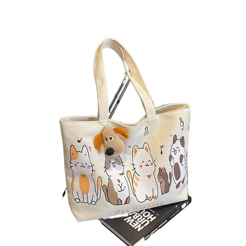Korean Large-Capacity Canvas T - đánh giá và giá Tote Bag Canvas Print
