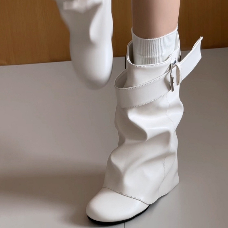 New Women Slouchy Mid Calf Lea - đánh giá và giá Street Fashion News