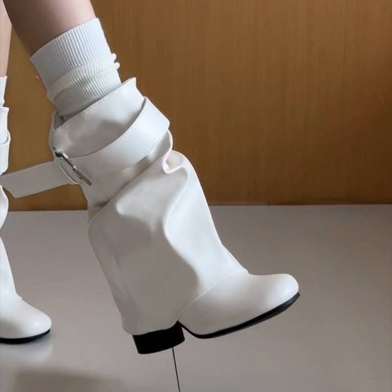 New Women Slouchy Mid Calf Lea - đánh giá và giá Street Fashion News