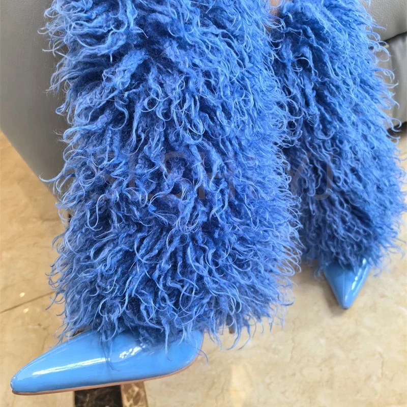 Fashion Candy Colored Plush Kn - đánh giá và giá Street Fashion Magazines
