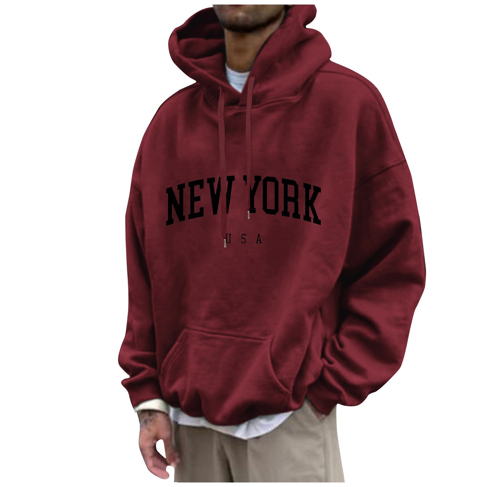 New York Print Mens Hoodies Fa - đánh giá và giá Street Fashion Of New York
