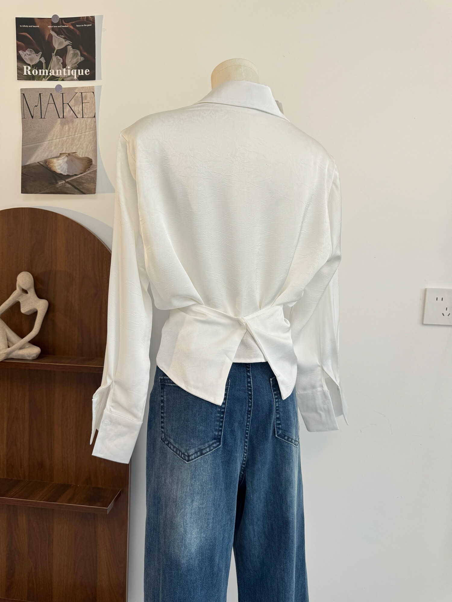 Female Satin Lapel Blouse Autu - đánh giá và giá Korean Street Fashion Female