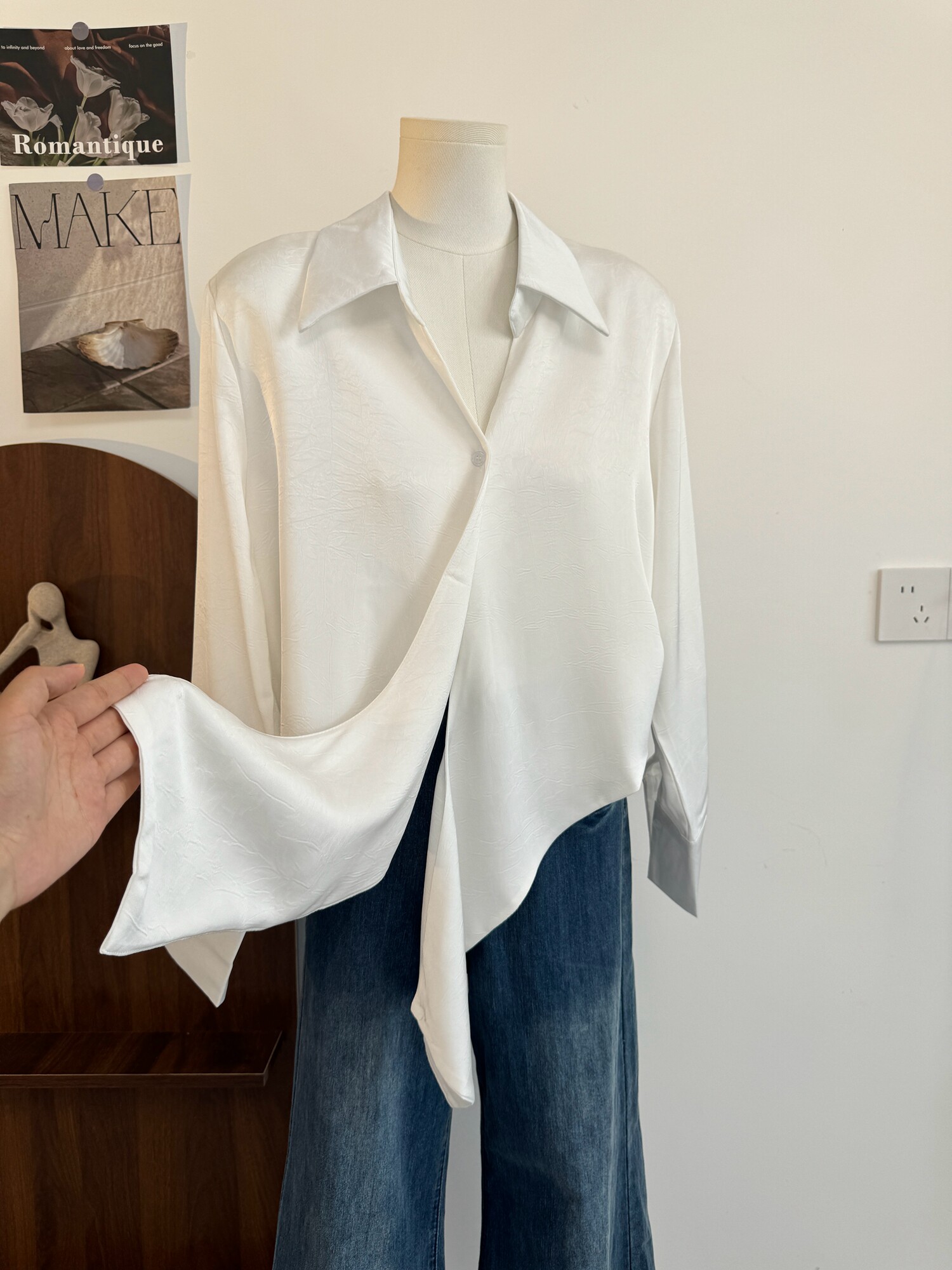 Female Satin Lapel Blouse Autu - đánh giá và giá Korean Street Fashion Female
