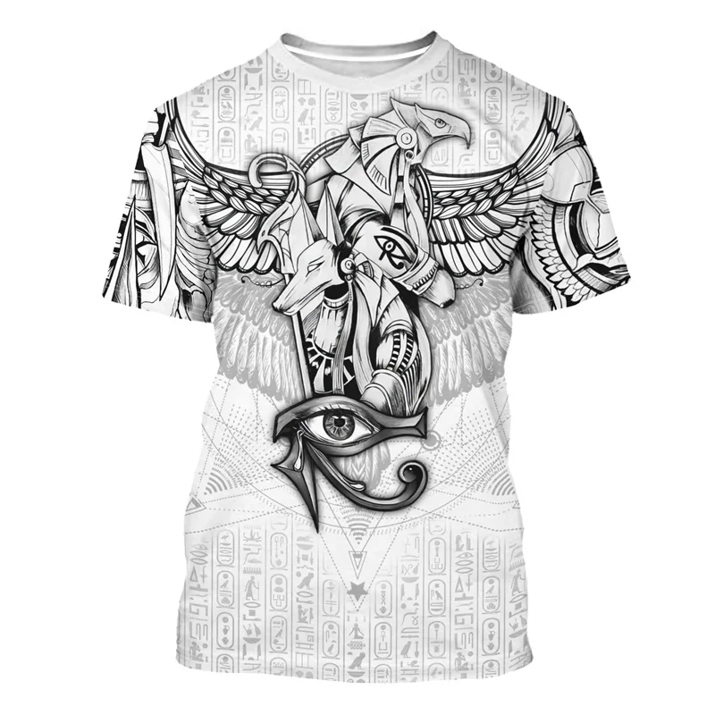 Summer 3D Print Ancient Egypt  - đánh giá và giá Street Fashion Egypt