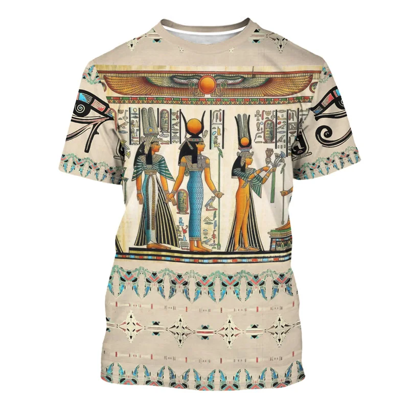 Summer 3D Print Ancient Egypt  - đánh giá và giá Street Fashion Egypt