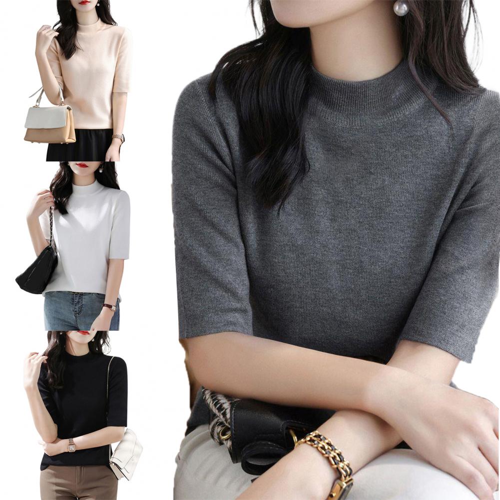 Summer Knitted Sweater Short S - đánh giá và giá Korean Street Fashion Female