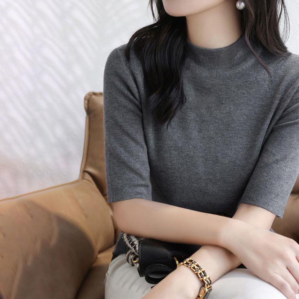 Summer Knitted Sweater Short S - đánh giá và giá Korean Street Fashion Female