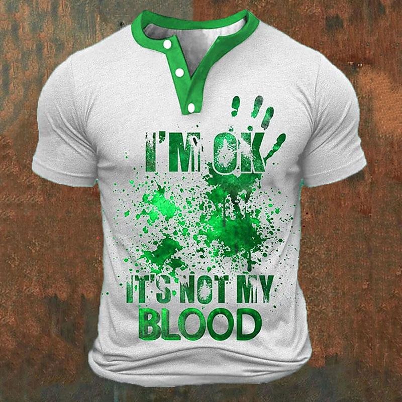 Funny 3D Letter Print Men's He - đánh giá và giá Street Summer Fashion