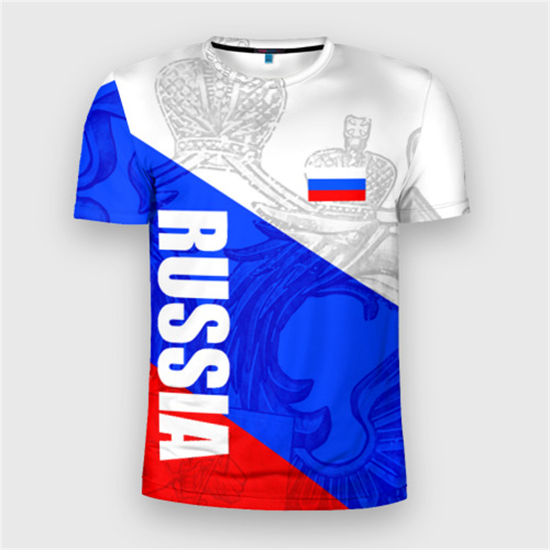 Fashion Russia Flag Badge T-sh - đánh giá và giá Street Fashion Russia