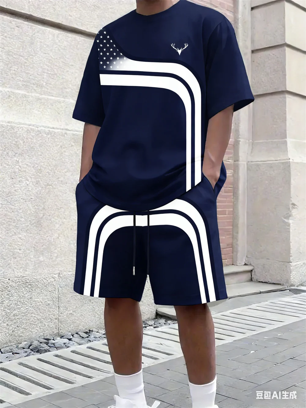 Fashion Summer Men's Stripe Pr - đánh giá và giá Street Summer Fashion
