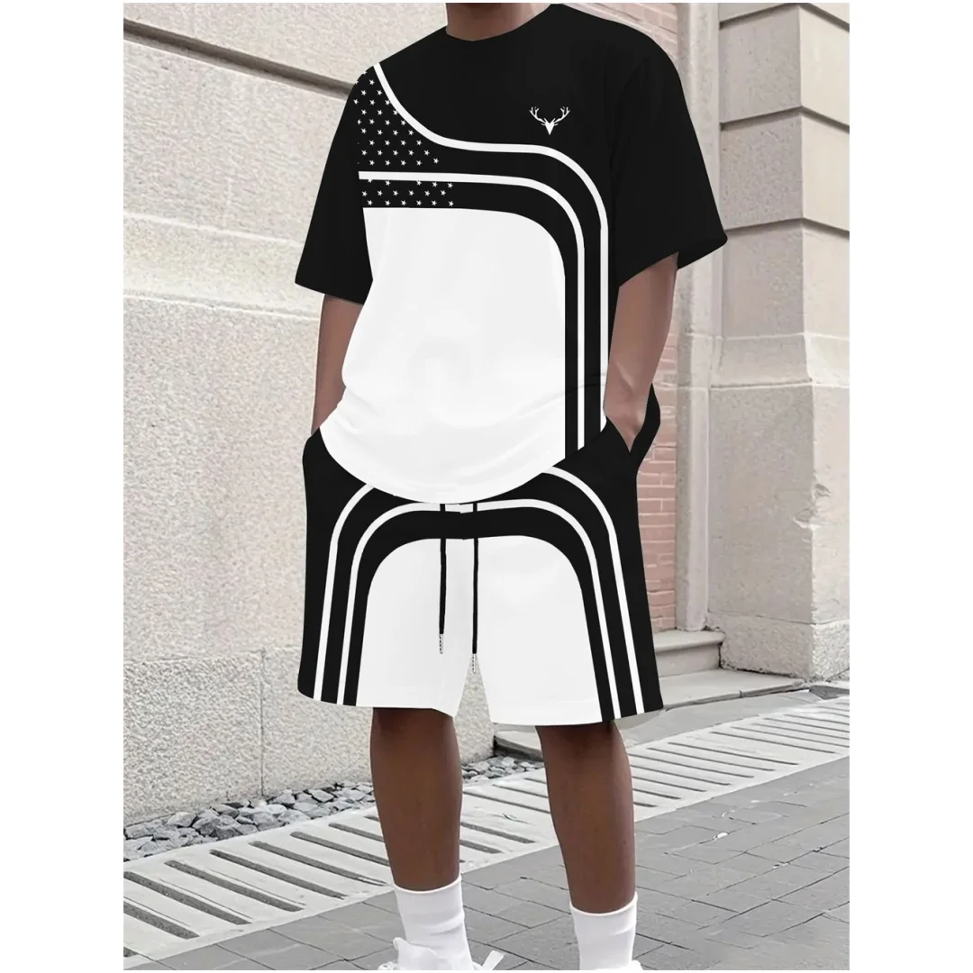 Fashion Summer Men's Stripe Pr - đánh giá và giá Street Summer Fashion