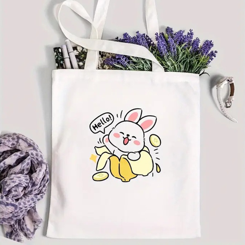 Cute Panda Print Canvas Tote B - đánh giá và giá Tote Bag Canvas Print