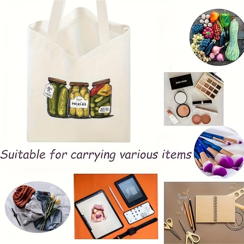1 Large Capacity Durable Canva - đánh giá và giá Tote Bag Canvas Print