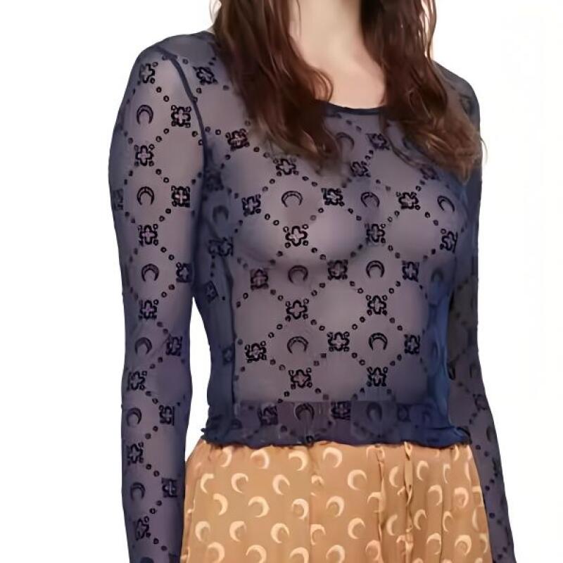 Women T-Shirt Long Sleeve Holl - đánh giá và giá Street Fashion Outfit Girl