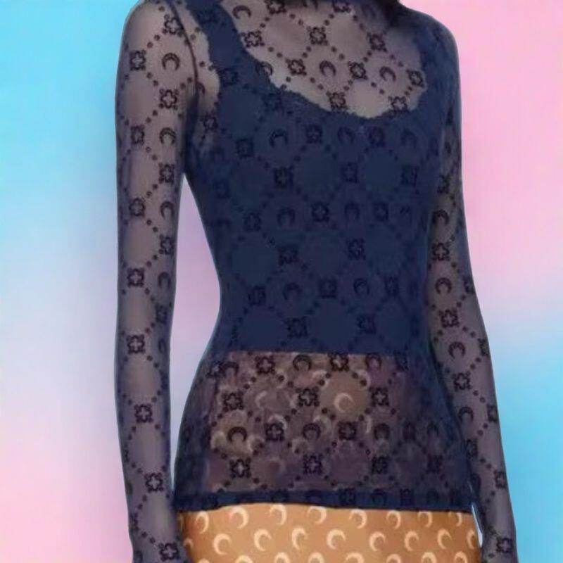 Women T-Shirt Long Sleeve Holl - đánh giá và giá Street Fashion Outfit Girl