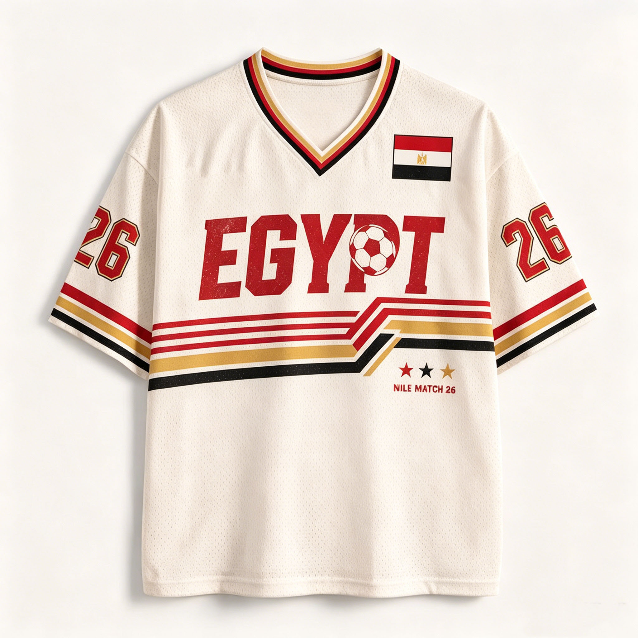 2026 Egypt jersey retro V-neck - đánh giá và giá Street Fashion Egypt